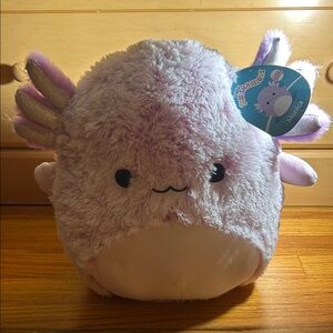 Squishmallows Purple and Cream Axolotl Stuffed Animal